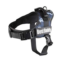 tuigje Best Buddy Pluto blauw camouflage XL 80-100 cm x 50 mm