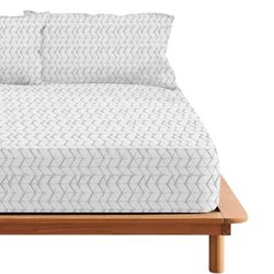 BELUM | Lenzuolo sotto Atlanta 100% cotone per letto da 150/160, lenzuolo sotto 175 fili