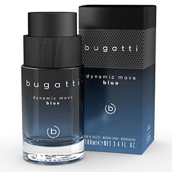 bugatti Dynamic Move Blue profumo da uomo 100 ml I eau de parfum da uomo citrico-aromatico I combinazione tonificante di lavanda, limone e muschio I marittimo, fresco e sensuale-caldo