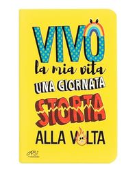 Franco Cosimo Panini O.P.S. Notebook Medium - Cover Made of Soft Touch Plastic, with Elastic Band and Bookmark, for Work and University, 160 Lined Inner Pages - Format 15 x 21h cm, Yellow