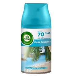 Air Wick Freshmatic - Recarga de ambientador em spray automático, essência para casa com aroma a oásis turquesa, 250 mililitros (a embalagem pode variar)