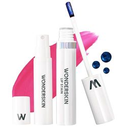 Wonderskin Wonder Blading Lip Stain Peel Off And Reveal Kit - Tinta Per Labbra Rosa Impermeabile, A Lunga Durata, Kit Per Macchie Di Trucco Naturale A Prova Di Trasferimento (Neon Rose)