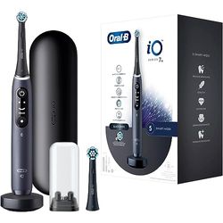 Oral-B Cepillo de dientes eléctrico iO Series 7, 2 cabezales de cepillo de dientes de repuesto, 5 modos de limpieza para cuidado dental, tecnología magnética, pantalla y estuche de viaje, regalo para