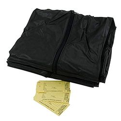 BasicMecicalSupply Sac à dos jetable en PVC Noir