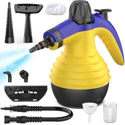 ASSCA Handheld Steam Cleaner, 9 in 1 Portable Steam Cleaner Handheld Comes for Multi-Surface Stain Removal, High Pressure Steamer Cleaning Perfect for Carpet, Sofa, Floor, Bathroom, Window, Car