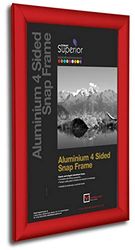 Stewart Superior Cadre photo 4 côtés en aluminium Rouge 25 mm