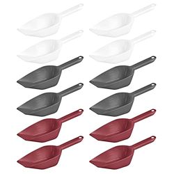 Westmark Juego de 12 palas para hornear, pesar, rellenar, 3 colores, 55 ml cada uno, plástico, Halvar, blanco, rojo y antracita, 908922E6