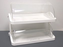 Guzzini 18810211 Etagère Pâtissière 2 Etages Blanc 41 x 48 x 33 cm