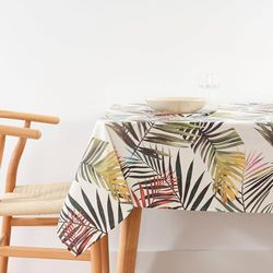 Belum | 0119-4 tafelkleed zonder tafelzeil, 200 x 140 cm, vlekbestendig tafelkleed, antibacterieel, tafelkleed van organische stof, tafelkleed van 100% biologisch katoen