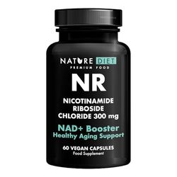 NAD+ Booster - NR - 300mg Nicotinamide Riboside - 60 Vegan Capsules - Supports Healthy Aging - by Nature Diet