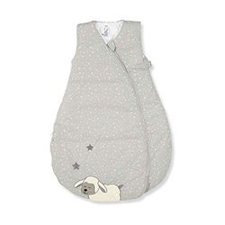 Saco de dormir Sterntaler para niños pequeños, para todo el año, funcional saco de dormir Oveja Stanley, Cremallera, talla: 70, Gris