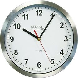 Technoline WT 7650 - Reloj de Pared de Cuarzo (25 cm), Color Plateado