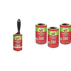 Scotch-Brite Lint Rollers Every Day Clean value bundle - Starter pack - Scotch Brite Lint Roller 56 Sheets + Refill packs 3 pieces in pack, total 224 Sheets