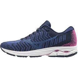 Mizuno Damer Wave Rider Waveknit3 (W) friidrottsskor, flerfärgad - Blå ultraljudsrosebu - 40 EU