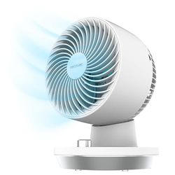 Cecotec - Ventilateur de Table EnergySilence 800 Cyclone Desk - 45 W, Diamètre 114 cm, 3 Vitesses, Oscillation à 60º et Inclinaison Réglable Jusqu’à 90º, Utilisation Facile