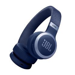 JBL Live 670NC Cuffie On-Ear Bluetooth Wireless, con Cancellazione Adattiva del Rumore, SmartAmbient, Personi-Fi 2.0, JBL Surround, Connessione Multipoint, fino a 65 Ore di Autonomia, Blu