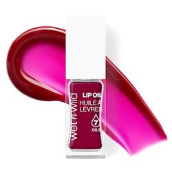 wet n wild Lip Oil, Gloss Labbra Nutriente e Non Appiccicoso Arricchito con 7 Oli Naturali, Formula Leggera e Rimpolpante per un Effetto Lucido Specchiato, Merlot Glass