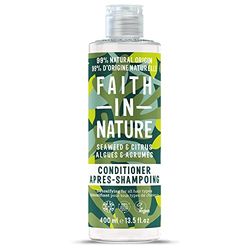 Faith in Nature Balsamo Naturale all'Alga Marina & Agrumi, Disintossicante, Vegano e Non Testato su Animali, Senza SLS e Parabeni, Tutti i Tipi di Capelli, 400 ml