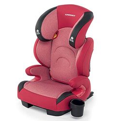 Foppapedretti, Best DuoFix, silla de coche homologada, grupo 2-3 (15-36 kg), para niños de 3 a 12 años, rojo (cherry)