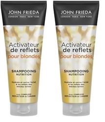 JOHN FRIEDA Activateur de Reflets pour Blond Shampooing Nutrition 250 ml (Lot de 2)