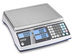 Kern RIB 30K-2M - Báscula de alta calidad con gran memoria de artículos, con cómoda filosofía de manejo y aprobación de calibración [M], rango de pesaje: 15 kg/30 kg, legibilidad: 5 g/10 g