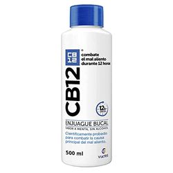 CB12 Enjuague bucal - Líquido, Fortalece los dientes, Combate la causa principal del mal aliento - efecto probado científicamente durante 12 horas - 500ml