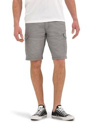 Lee Extreme Motion Swope Cargo-Shorts Pantalones Cortos, Plata, 38 para Hombre