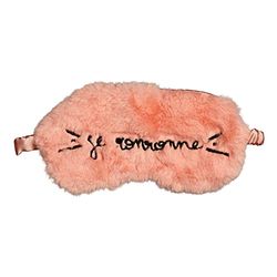 Draeger Nachtmasker van kunstbont, ultrazacht, gewicht veer, 100% polyester, slaapmasker van kunstbont