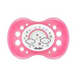 Dodie -Sucette Anatomique +18 mois NUIT FUSÉE/ÉTOILES sans anneau A43 - Modèle aléatoire