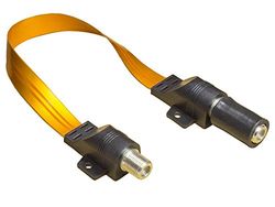 Good Connections® SAT deur-/raamdoorvoer met bescherming tegen weersinvloeden - Hoge kwaliteit, extreem plat - F-koppeling aan F-koppeling - Totale lengte incl. stekker 54 cm, flexibele lengte 44 cm