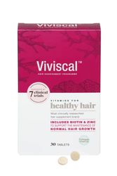 Viviscal Hair Supplement for Women, Biotin & Zinc Tablets, Natural Ingredients with Rich Marine Protein Complex AminoMar C, Contributes to Healthy Hair Growth, Pack of 30, 2 Week Supply