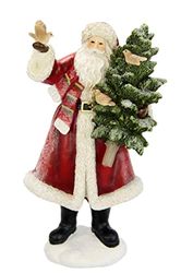 Jultomte med julgran, figur, jultomte, dekoration, bord, bordsdekoration, figur, presenter, juldekoration, julängel, figurer, dekoration, staty, skulptur