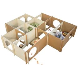 JR Farm PlasticFree Labyrinthe d'herbe pour Lapin, 14 Panneaux, 26 x 58 cm, Ouverture de 18 cm, 0,624 kg