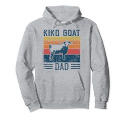 Migliori Capra Papà Uomini - Vintage Kiko Goat Felpa con Cappuccio