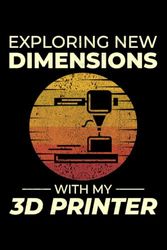 Exploring New Dimensions with my 3D Printer: 3D Printer Printing Blank Lined Journal Notebook Diary