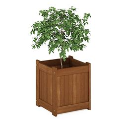 Furinno Tioman Fioriera, in Legno, 44.96 x 39.12 x 39.12 cm, Naturale