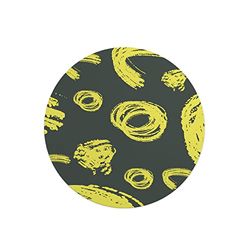 Questo Casa, Round Digital Printed Mouse Pad, Non-Slip Base, for Office and Home, Diameter:22cm