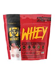 Mutant Whey – 100% Whey Protein Powder Shake, Gourmet Taste, 22g of Protein, Fast Absorbing, Easy Digesting, 2,27 kg - Strawberry Cream
