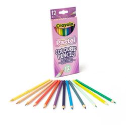 Crayola Pastel, Lápices de Colores para Dibujar, Caja con 12 Lápices, para la Escuela y el Tiempo Libre, 12 Colores Pastel, 68-3366