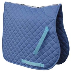 Rhinegold - Sottosella Trapuntata in Cotone, Motivo: Pony, Colore: Azzurro