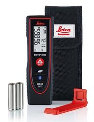 Leica DISTO D110: Medidor laser de distância compacto com Bluetooth (conectado a aplicações) para medições de distância e área (uso interno com um alcance de 60 m)