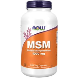 Now Foods, MSM, 1.000mg, 240 Cápsulas veganas, Probado en Laboratorio, Azufre, Sin Gluten, Sin Soja, Vegetariano, 2922 gramo, 1