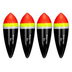 THKFISH flotteurs de pêche Flotteur Peche Truite Slip Bobbers Pêche Balsa Bobbers pour Steelhead Fish Float Rigs Eau Douce Eau salée 4pièces 10g 30g 50g