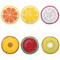 Lot de 6 assiettes à fruits en porcelaine, Fruit for One