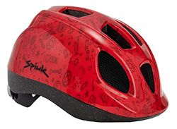 Spiuk Kids Led Helm, Jeugd Uniseks, Rood, XS/S (46/53 cm)