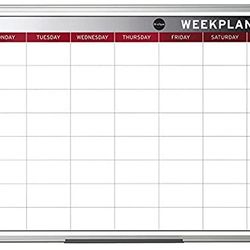 Bi-Office Earth - Planning Magnetico Settimanale, 90 x 60 cm, Bianco