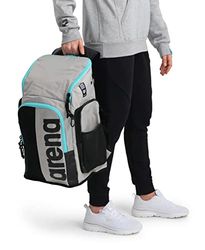 Arena arena Spiky III Backpack 45 Mochila para natación, mar, gimnasio y deportes de ocio, tejido repelente al agua, bolsa de viaje con hombros acolchados, mochila escolar, 45 litros