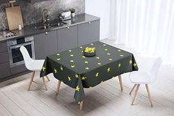 Bonamaison Kitchen Decoration, Tablecloth, Neon Yellow, Fume, 140 x 140 Cm - Designed and Manufactured in Turkey