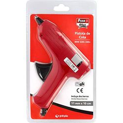 GRAFOPLAS Pistola de Cola 00058751-40w - boquilla Anti-goteo - Cable 0.9m - incluye 2 Barras de Cola