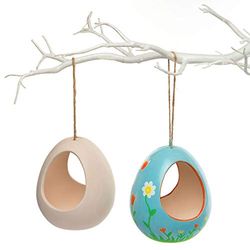 Baker Ross AR267 pysselset för keramisk matning för målning, design och upphängning (2 stycken), keramik, 11 cm x 9 cm, 2-pack
